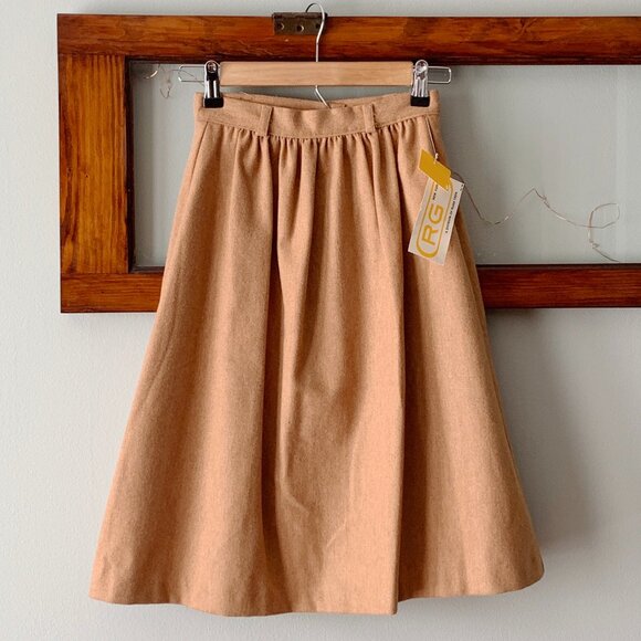RG Russ Teen Other - Wool Blend Vintage Skirt Youth Kids Girls Size 8 Medium, 23" Waist